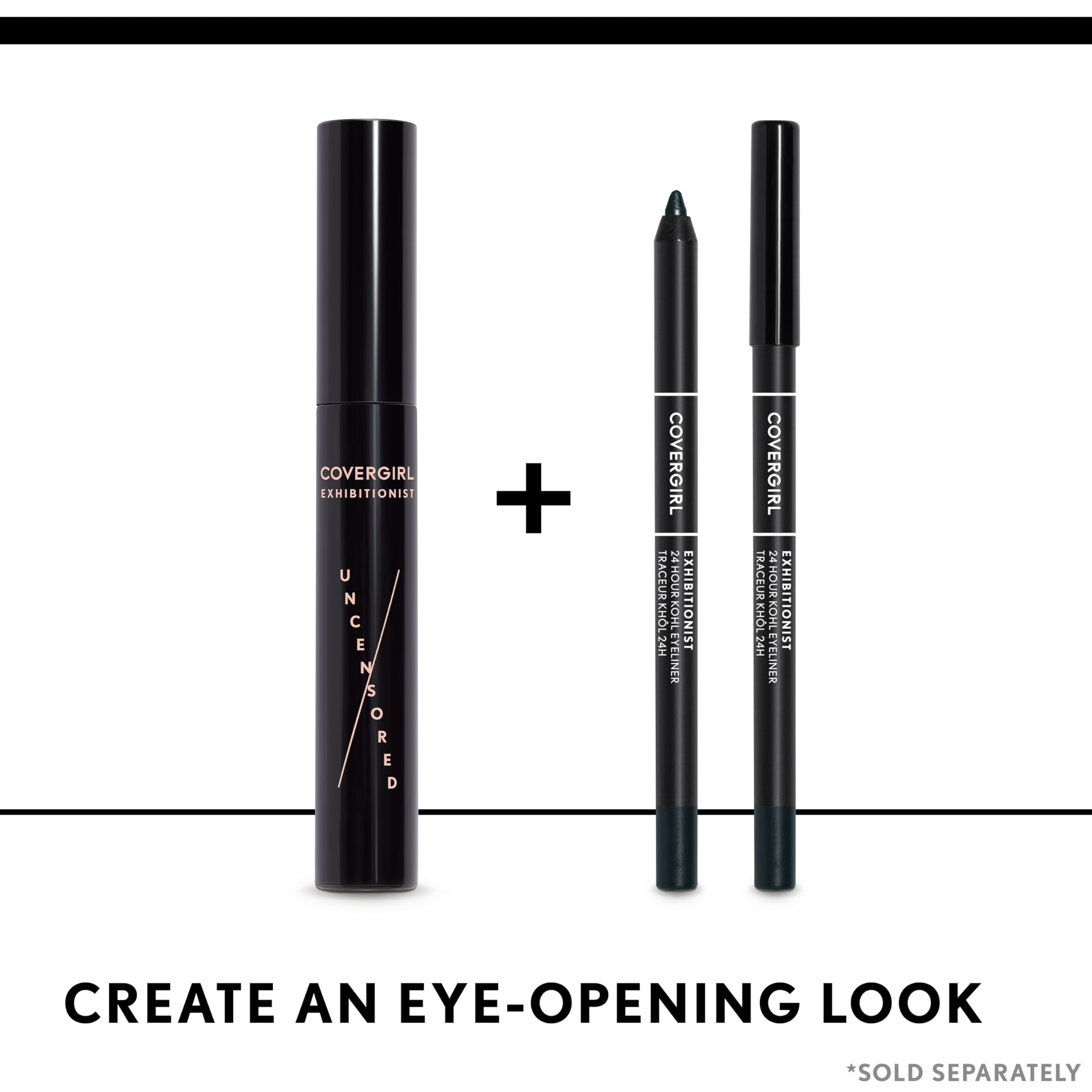 COVERGIRL Exhibitionist 24-Hour Kohl Eyeliner, Black, 0.04 oz